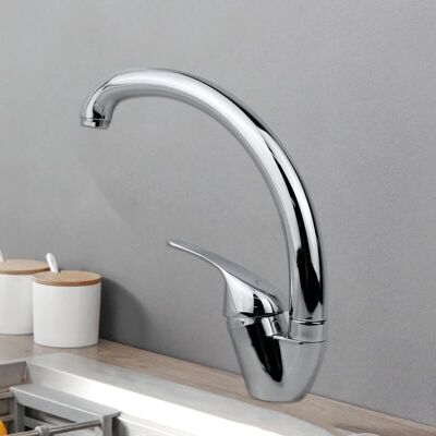 OEM Grifo Monomando Crezuo Para Cocina Y Fregadero, Acabado Cromado, Palanca Lateral, Giro De 360°, Doble Uso De Agua Fría Y Caliente.-crezuo OEM Grifo Monomando Crezuo Para Cocina Y Fregadero, Acabado Cromado, Palanca Lateral, Giro De 360°, Doble Uso De Agua Fría Y Caliente.-crezuo
