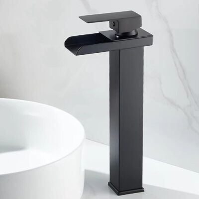 OEM Grifo Mezclador De Lavabo Con Efecto Cascada Negro, Grifo De Lavabo De Acero Inoxidable Con Caño Tipo Cascada, Grifo Mezclador De Lavabo Monomando De Un Solo Orificio, B, Alto-crezuo-crezuo OEM Grifo Mezclador De Lavabo Con Efecto Cascada Negro, Grifo De Lavabo De Acero Inoxidable Con Caño Tipo Cascada, Grifo Mezclador De Lavabo Monomando De Un Solo Orificio, B, Alto-crezuo-crezuo