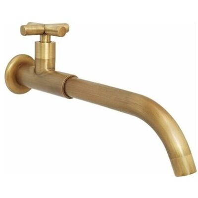OEM Grifo Mural De Latón Para Agua Fría, Grifo De Jardín Largo De Estilo Antiguo, Grifo Mezclador Giratorio De 360° Con Manija En Cruz Para Fregadero De Cocina, Fregona, Fregadero, Cepillo. OEM Grifo Mural De Latón Para Agua Fría, Grifo De Jardín Largo De Estilo Antiguo, Grifo Mezclador Giratorio De 360° Con Manija En Cruz Para Fregadero De Cocina, Fregona, Fregadero, Cepillo.
