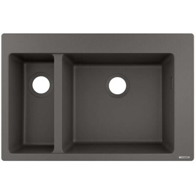 Hansgrohe S510-F635 Fregadero empotrado - 2 cuencos - Steingrau Hansgrohe S510-F635 Fregadero empotrado - 2 cuencos - Steingrau