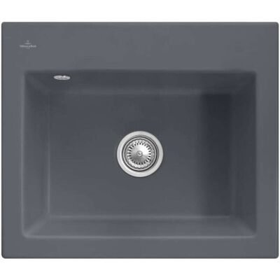 Villeroy & Boch Villeroy&boch - Villeroy Et Boch Subway 60 S Fregadero 60 X 51 Cm Sin Escurridor Grafito Ceramicplus Con Desagüe Manual Villeroy & Boch Villeroy&boch - Villeroy Et Boch Subway 60 S Fregadero 60 X 51 Cm Sin Escurridor Grafito Ceramicplus Con Desagüe Manual