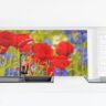 MICASIA Revestimiento pared cocina - Summer Meadow With Poppies And Cornflowers Dimensión LxA: 40cm x 140cm Material: Smart