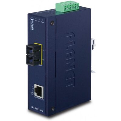 Planet Ift-802ts15 Convertidor De Medio 100 Mbit/s 1310 Nm Monomodo Azul Planet Ift-802ts15 Convertidor De Medio 100 Mbit/s 1310 Nm Monomodo Azul