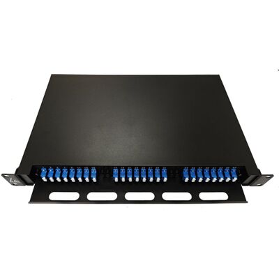 OEM Panel De Conexión De Fibra Óptica Odf 1u Lc 48xos2 OEM Panel De Conexión De Fibra Óptica Odf 1u Lc 48xos2