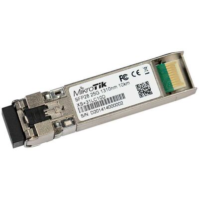 Mikrotik Xs+31lc10d Red Modulo Transceptor Fibra Óptica 25000 Mbit/s Sfp28 1310 Nm Mikrotik Xs+31lc10d Red Modulo Transceptor Fibra Óptica 25000 Mbit/s Sfp28 1310 Nm