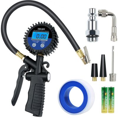 OEM Manómetro Digital De Alta Precisión Para Neumáticos, Inflador De Neumáticos Digital, Pistola De Inflado Para Coche, Camión, Motocicleta - Pantalla Lcd OEM Manómetro Digital De Alta Precisión Para Neumáticos, Inflador De Neumáticos Digital, Pistola De Inflado Para Coche, Camión, Motocicleta - Pantalla Lcd