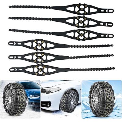 OEM Juego De 6 Cadenas Antideslizantes Universales Para Neumáticos De Coche, Ideales Para Uso Todoterreno, Nieve, Suv, Vehículos Todoterreno, Coches, Furgonetas, Etc. OEM Juego De 6 Cadenas Antideslizantes Universales Para Neumáticos De Coche, Ideales Para Uso Todoterreno, Nieve, Suv, Vehículos Todoterreno, Coches, Furgonetas, Etc.