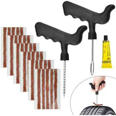 OEM Kit De Reparación De Neumáticos Sin Cámara - 30 Mechas - 6 Mm X 10 Cm - Coche, Moto Y Camión OEM Kit De Reparación De Neumáticos Sin Cámara - 30 Mechas - 6 Mm X 10 Cm - Coche, Moto Y Camión