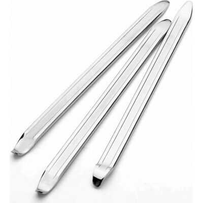 OEM 3 Palancas Para Neumáticos, 40 Cm, Acero Al Manganeso, Herramientas Para Cambiar Neumáticos De Bicicleta, Motocicleta Y Coche (plateado) OEM 3 Palancas Para Neumáticos, 40 Cm, Acero Al Manganeso, Herramientas Para Cambiar Neumáticos De Bicicleta, Motocicleta Y Coche (plateado)