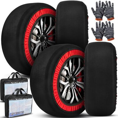 OEM Juego De 2 Fundas De Nieve Para Neumáticos De Coche. Fundas De Tela Para Nieve. Cadenas Para Coche. Fáciles De Instalar Con Guantes. Accesorios De Invierno Para Coches, Suv, Furgonetas Y Camionetas. E OEM Juego De 2 Fundas De Nieve Para Neumáticos De Coche. Fundas De Tela Para Nieve. Cadenas Para Coche. Fáciles De Instalar Con Guantes. Accesorios De Invierno Para Coches, Suv, Furgonetas Y Camionetas. E