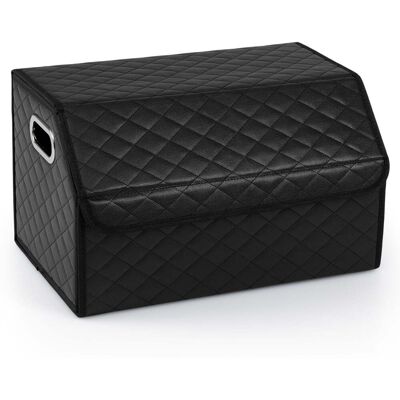 HELLOSHOP26 Organizador De Maletero De Coche Plegable 30 X 47 X 27,5 Cm Divisor Extraíble Diseño Moderno En Piel Pvc Negra 200018308 HELLOSHOP26 Organizador De Maletero De Coche Plegable 30 X 47 X 27,5 Cm Divisor Extraíble Diseño Moderno En Piel Pvc Negra 200018308