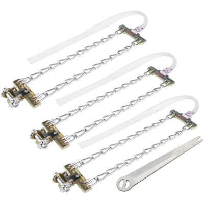 OEM 3 Piezas De 235-285 Mm, Cadena Antideslizante Para Neumáticos De Invierno, Para Barro, Hielo Y Nieve, Cinturón De Seguridad Para Neumáticos De Coche, Camión Y Suv OEM 3 Piezas De 235-285 Mm, Cadena Antideslizante Para Neumáticos De Invierno, Para Barro, Hielo Y Nieve, Cinturón De Seguridad Para Neumáticos De Coche, Camión Y Suv