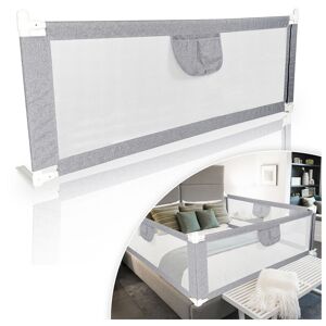 HENGDA Bed Grille Falling Protection 150 cm x 80 cm Asamblea simple Construcción estable Accesorios para el dormitorio para niños y niñas - Grau - Hengda