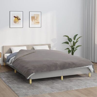 vidaXL Manta ponderada con funda gris 200x200 cm 13 kg tejido (350833) vidaXL Manta ponderada con funda gris 200x200 cm 13 kg tejido (350833)