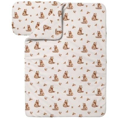 Waldin Ropa De Cama Bambú Bebé Sin Funda, Edredón Y Almohada 90x120 Cm, Ositos Beige Waldin Ropa De Cama Bambú Bebé Sin Funda, Edredón Y Almohada 90x120 Cm, Ositos Beige
