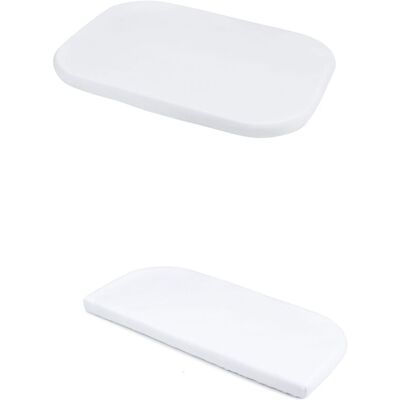 Waldin Set 2 Sábanas Bajeras Jersey Cuna 5 En 1, 93 X 66 Cm, Blanco Waldin Set 2 Sábanas Bajeras Jersey Cuna 5 En 1, 93 X 66 Cm, Blanco