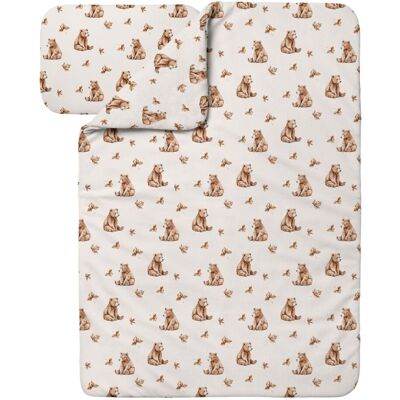 Waldin Ropa De Cama Bambú Bebé Sin Funda, Edredón Y Almohada 100x135 Cm, Ositos Beige Waldin Ropa De Cama Bambú Bebé Sin Funda, Edredón Y Almohada 100x135 Cm, Ositos Beige