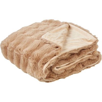 Manta de Felpa Sintética Marrón Beliani 150x200 - Ropa de Cama Manta de Felpa Sintética Marrón Beliani 150x200 - Ropa de Cama