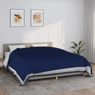 vidaXL Manta pesada azul 235x290 cm 11 kg tela vidaXL Manta pesada azul 235x290 cm 11 kg tela