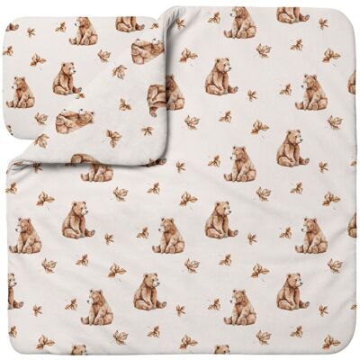 Waldin Ropa De Cama Bambú Bebé Sin Funda, Edredón Y Almohada 75x75 Cm, Ositos Beige Waldin Ropa De Cama Bambú Bebé Sin Funda, Edredón Y Almohada 75x75 Cm, Ositos Beige