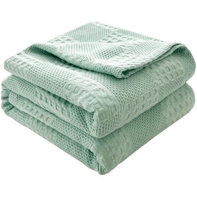FORIOUS Manta Suave - Manta Suave De Verano - Algodón Transpirable - Apta Para Camas Y Sofás - 150 X 200 Cm FORIOUS Manta Suave - Manta Suave De Verano - Algodón Transpirable - Apta Para Camas Y Sofás - 150 X 200 Cm