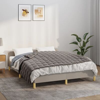 Manta Ponderada Gris vidaXL 150x200 cm - Alivio de Sueño y Ansiedad Manta Ponderada Gris vidaXL 150x200 cm - Alivio de Sueño y Ansiedad