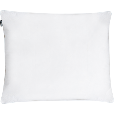BELIANI Almohada De Algodón Blanco Plumón Plumas De Pato 50 X 60 Cm Medio Suave Descanso Vihren BELIANI Almohada De Algodón Blanco Plumón Plumas De Pato 50 X 60 Cm Medio Suave Descanso Vihren
