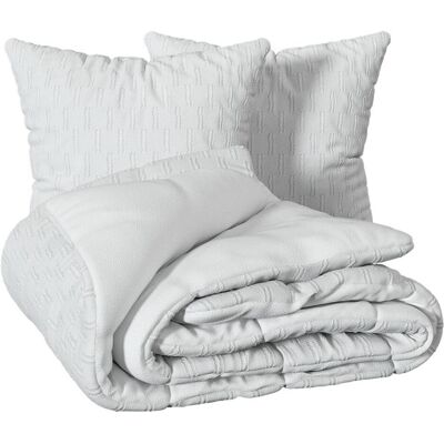 Juego de cama Edie 3 piezas blanco Atmosphera Juego de cama Edie 3 piezas blanco Atmosphera