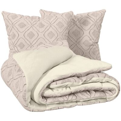 Juego De Cama Amy, 240 X 260 Cm, Color Beige - Atmosphera Créateur D'Intérieur Juego De Cama Amy, 240 X 260 Cm, Color Beige - Atmosphera Créateur D'Intérieur