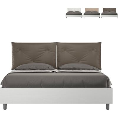 ITAMOBY Contenedor Cama Matrimonio 160x190cm Cojines Madera Egos Appia Color: Marrón - Versión: Modelo Estándar ITAMOBY Contenedor Cama Matrimonio 160x190cm Cojines Madera Egos Appia Color: Marrón - Versión: Modelo Estándar