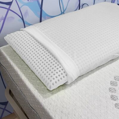 TALAMO ITALIA Juego de 2 Almohadas - Almohadas ergonómicas de espuma viscoelástica TALAMO ITALIA Juego de 2 Almohadas - Almohadas ergonómicas de espuma viscoelástica