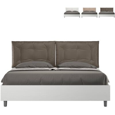ITAMOBY Contenedor Cama Matrimonio 160x190cm Cojines Madera Egos Annalisa Color: Marrón - Versión: Modelo Estándar ITAMOBY Contenedor Cama Matrimonio 160x190cm Cojines Madera Egos Annalisa Color: Marrón - Versión: Modelo Estándar