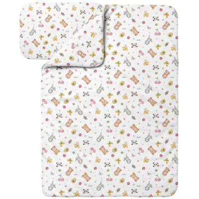 Waldin Ropa De Cama Bambú Bebé Sin Funda, Edredón Y Almohada 90x120 Cm, Candycute Blanco Waldin Ropa De Cama Bambú Bebé Sin Funda, Edredón Y Almohada 90x120 Cm, Candycute Blanco