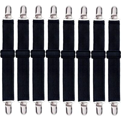 DPZO Juego De 8 Correas Para Sábanas, Clips Ajustables Para Sábanas Bajeras DPZO Juego De 8 Correas Para Sábanas, Clips Ajustables Para Sábanas Bajeras