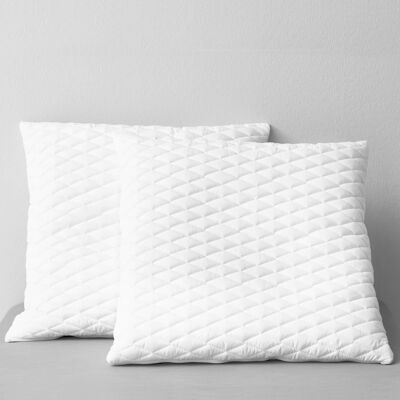 vidaXL Juego de 2 Almohadas 80×80×14 cm Espuma Viscoelástica Blanca - Almohada vidaXL Juego de 2 Almohadas 80×80×14 cm Espuma Viscoelástica Blanca - Almohada