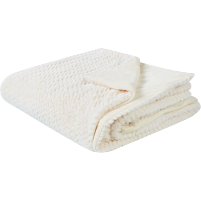 Beliani Colcha Blanca - 150x200cm Estampado en Relieve Beliani Colcha Blanca - 150x200cm Estampado en Relieve