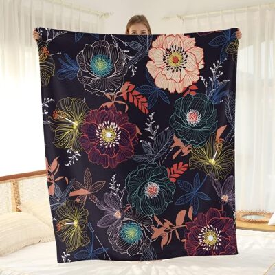 OEM Manta De Franela Multicolor Con Estampado Floral, Suave Y Cálida, Ideal Para Cama O Sofá, Para Adultos O Niños. Dimensiones: 150 X 220 Cm. OEM Manta De Franela Multicolor Con Estampado Floral, Suave Y Cálida, Ideal Para Cama O Sofá, Para Adultos O Niños. Dimensiones: 150 X 220 Cm.