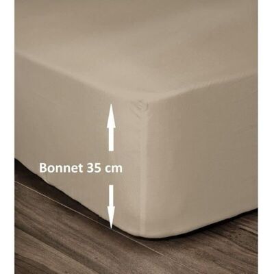 LES TENDANCES Sábana Bajera Ajustable Lovely Home Beige 180 X 200 180 X 200 Cm LES TENDANCES Sábana Bajera Ajustable Lovely Home Beige 180 X 200 180 X 200 Cm