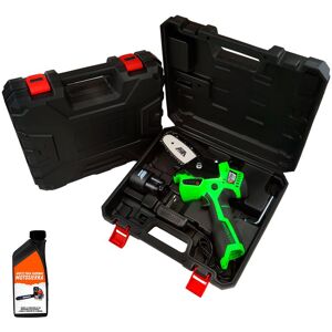 Akita - Mini Motosierra De Batería 16v + Batería + Cargador + Aceite Akita - Mini Motosierra De Batería 16v + Batería + Cargador + Aceite