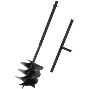 Taladro De Tierra Con Mango Acero Negro 250 Mm Vidaxl Taladro De Tierra Con Mango Acero Negro 250 Mm Vidaxl
