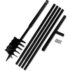 Taladro De Tierra Con Mango 180 Mm Con Tubo De Extensión 5 M Acero Vidaxl Taladro De Tierra Con Mango 180 Mm Con Tubo De Extensión 5 M Acero Vidaxl