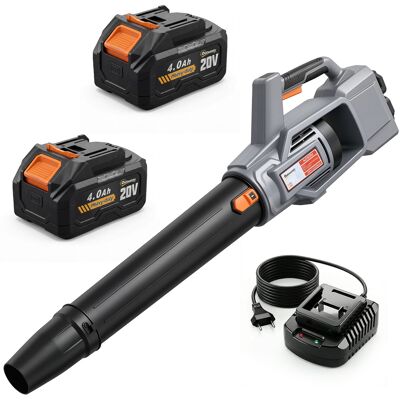 Outsunny Soplador De Hojas Sin Cable 36v (2x18v) Con 2 Baterías 4.0ah, Motor Sin Escobillas 1000w, 3 Velocidades, Para Jardín, Hojas, Polvo Y Nieve Outsunny Soplador De Hojas Sin Cable 36v (2x18v) Con 2 Baterías 4.0ah, Motor Sin Escobillas 1000w, 3 Velocidades, Para Jardín, Hojas, Polvo Y Nieve