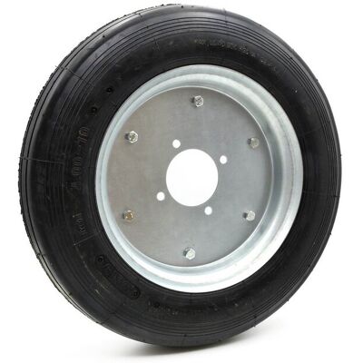 IMPORT Rueda Neumática Con Cámara De Aire Para Rastrillo 4.00-10 IMPORT Rueda Neumática Con Cámara De Aire Para Rastrillo 4.00-10