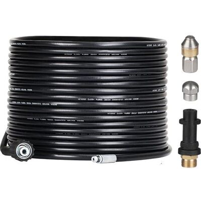 OEM 15m Tubo Desatascador De Cañerías Para Limpiadora A Alta Presión Kärcher, Con Boquilla De Chorro Y Boquilla Rotativa, Kit De Furgón Profesional De 180 Bar Con Adaptadores Para Karcher K2/k3/k4/k5/k6/k OEM 15m Tubo Desatascador De Cañerías Para Limpiadora A Alta Presión Kärcher, Con Boquilla De Chorro Y Boquilla Rotativa, Kit De Furgón Profesional De 180 Bar Con Adaptadores Para Karcher K2/k3/k4/k5/k6/k