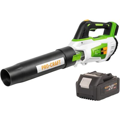 Soplador De Hojas A Batería Procraft Pb20 20 V Turbo + 1 Batería 4,0 Ah - Sin Cargador Soplador De Hojas A Batería Procraft Pb20 20 V Turbo + 1 Batería 4,0 Ah - Sin Cargador
