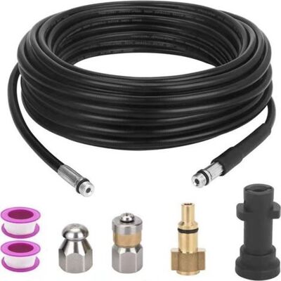 BARKBUSTERS Tuyau De Débouchage De Tuyau 10m Pour Kärcher, Kit De Nettoyage De Tuyau De Vidange De Nettoyeur Haute Pression Pour Kärcher Série K2-k7 Et Lavor BARKBUSTERS Tuyau De Débouchage De Tuyau 10m Pour Kärcher, Kit De Nettoyage De Tuyau De Vidange De Nettoyeur Haute Pression Pour Kärcher Série K2-k7 Et Lavor