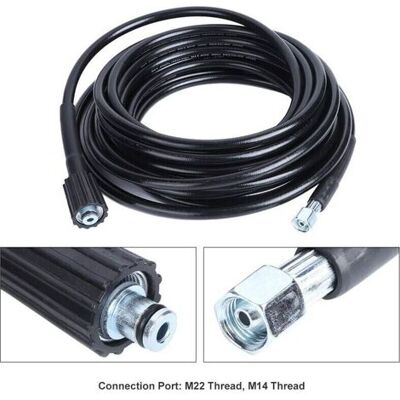 OEM Manguera De Alta Presión 10m, Rosca M22 - Manguera Flexible Para Hidrolimpiadora Con Conector De Conexión Rápida Tipo Clic Para Hidrolimpiadoras Krcher K2 K3 OEM Manguera De Alta Presión 10m, Rosca M22 - Manguera Flexible Para Hidrolimpiadora Con Conector De Conexión Rápida Tipo Clic Para Hidrolimpiadoras Krcher K2 K3