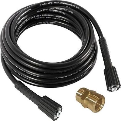BARKBUSTERS Tuyau De Lavage Haute Pression Avec Connecteur M22 Tuyau De Remplacement Pour Lavage Haute Pression Compatible Avec Karcher Connexion M22-14, Avec Adaptateur, 10m BARKBUSTERS Tuyau De Lavage Haute Pression Avec Connecteur M22 Tuyau De Remplacement Pour Lavage Haute Pression Compatible Avec Karcher Connexion M22-14, Avec Adaptateur, 10m