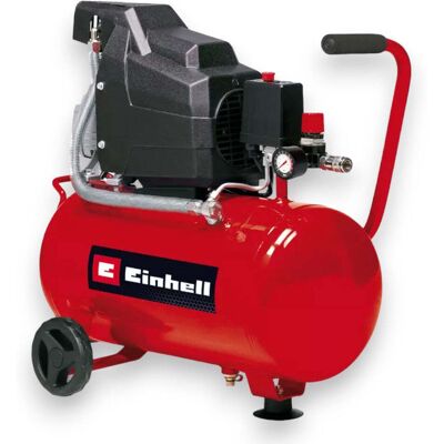 Einhell Compresor Lubricado Por Aceite Con Empuñadura De Válvula De Seguridad Y Rueda De Goma Lt.24 Einhell Compresor Lubricado Por Aceite Con Empuñadura De Válvula De Seguridad Y Rueda De Goma Lt.24