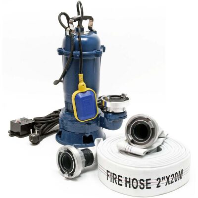HELLOSHOP26 Bomba Sumergible Para Aguas Residuales De 550 Vatios 10.000 Litros Por Hora Manguera De 20 M 160002471 HELLOSHOP26 Bomba Sumergible Para Aguas Residuales De 550 Vatios 10.000 Litros Por Hora Manguera De 20 M 160002471